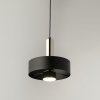 Nowoczesna lampa wisząca pojedyncza Rif Lux Sigma 40715 czarny/ srebrny salonowa nad wyspę