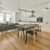 Lampa wisząca Slide Long do salonu do biura PL0124-BS Yaskr szczotkowany mosiądz 3000K