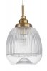 ZŁOTA LAMPA WISZĄCA NAD STÓŁ MON SZKLANY KLOSZ GLAMOUR AHIGAL LE41851 LUCES EXCLUSIVAS
