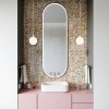 Lampa wisząca minimalistyczna biała kula opal mat 12cm ryflowane mleczne szkło złote mosiężne dodatki PALOMA 8506 Argon