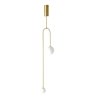 Złota dekoracyjna nowoczesna lampa wisząca molekularna białe szklane kule minimalistyczna uniwersalna LOOP ST-8928S brass Step Into Design