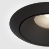 Lampa wpuszczana w sufit aluminium czarny okrągła Yin MAYTONI DL031-L12W3K-D-B