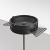 Minimalistyczna elegancka lampa wisząca LED kula czarno-biała regulacja wysokości LUNA MAYTONI P039PL-5W3K-20INS-B montaż podtynkowy