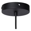 Czarna dekoracyjna lampa wisząca metalowy klosz SIEMON 45496/01/30 LUCIDE