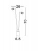 Lampa ogrodowa słupek LED aluminiowa kolor antracyt minimalistyczna klasyczna IP65 BELANOR LE75165 Luces Exclusivas