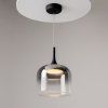 Nowoczesna lampa wisząca czarny szklany klosz Spirito Maytoni MOD286PL-L18B3K