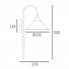 Minimalistyczny czarny kinkiet ścienny ASHFORD W01531BK Cosmo Light