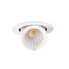 Oprawa wpuszczana w sufit LED minimalistyczna klasyczna okrągła biała aluminiowa regulowana Rubio H0132 MAXLIGHT 