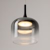Nowoczesna lampa wisząca czarny szklany klosz Spirito Maytoni MOD286PL-L18B3K