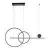 Czarna dekoracyjna nowoczesna lampa wisząca LED NEW AGE MP0082-L120 Step Into Design