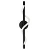 Czarny kinkiet ścienny LED CCT MELECA Light Prestige LP-2345/1W BK