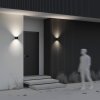 Nowoczesny kinkiet elewacyjny zewnętrzny LED minimalistyczny metalowy czarny podświetlający ścianę Fulton MAYTONI O573WL-L6B