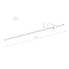 Nowoczesny biały kinkiet ścienny SABER LED L white 3000K 11588 Nowodvorski Lighting