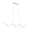 Lampa wisząca LED metalowa biała falowana elegancka klasyczna minimalistyczna geometryczna ZIGZAG ST-MD240602 WHITE Step Into Design