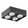 Lampa sufitowa plafon kostka elegancka nowoczesna minimalistyczna czarna lampa AR111 RODOS PLUS 1745 Argon