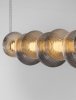 Minimalistyczna lampa wisząca LED szklany klosz kule szara uniwersalna nowoczesna możliwość ściemniania TANVERA LE45209 Luces Exclusivas