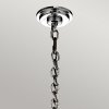  Kryształowy Żyrandol / Lampa wisząca Piper Kichler KL-PIPER-18P-PC 18 źródeł światła - Polerowany chrom Szklana Salonowa, Jadalniana nad antresole