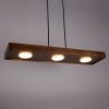Nowoczesna lampa wisząca belka brązowa Soul 3 zwis Sigma 40918
