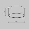 Lampa sufitowa LED nowoczesna aluminium biała ZON MAYTONI C032CL-12W3K-RD-W