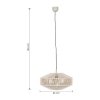 Bawełniana Beżowa Lampa Wisząca SVEA TRIO 364700144