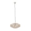 Bawełniana Beżowa Lampa Wisząca SVEA TRIO 364700144