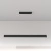 Minimalistyczna nowoczesna lampa wisząca LED listwa metalowa czarna regulacja wysokości Step MAYTONI P010PL-L30B4K