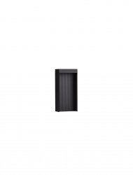Minimalistyczny słupek ogrodowy klasyczny LED aluminiowy kolor antracyt niski prostokątny IP65 Luces Exclusivas