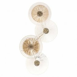 Szklany designerski kinkiet LINZI szczotkowane złoto Moosee -ML-0029