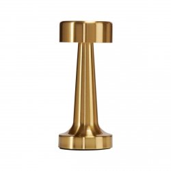 Złota lampka stołowa nocna LED dekoracyjna minimalistyczna uniwersalna art deco ściemnialna TAVOLO ST-8127T/A GOLD Step Into Design