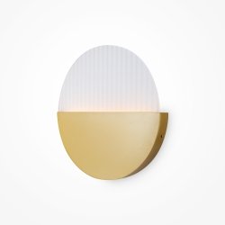 Lampa ścienna kinkiet LED nowoczesny dekoracyjny okrągły mosiądz i biel do salonu Jupiter MAYTONI MOD320WL-L6BS3K1