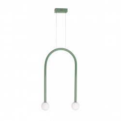 Zielona lampa wisząca ENIGMA MAXLIGHT P0522 nad stół wyspę