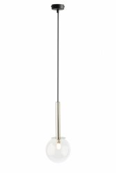 Nowoczesna szklana kula srebrna lampa wisząca Daisy I Sigma 40751