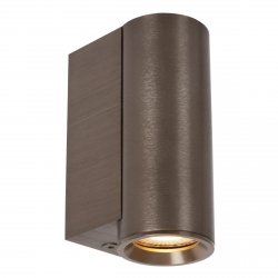 Nowoczesny reflektor ścienny brązowa tuba uniwersalna minimalistyczna aluminiowa DUPLA 09243/01/97 Lucide