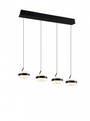 Lampa wisząca LED okrągła wielopunktowa designerska nowoczesna ściemnialna dekoracyjna DIOS 331410432 Trio