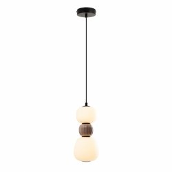 Lampa wisząca LED szklana nowoczesna uniwersalna Modern Opal+Medium Brown P0628 Maxlight 