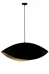 Designerska lampa wisząca Sona Sigma 41097 czarny/złoty do salonu, jadalniana nad stół