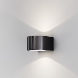 Nowoczesny kinkiet elewacyjny zewnętrzny LED aluminium grafitowy podświetlający ścianę Blow MAYTONI O435WL-L10GF3K