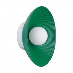 Okrągły kinkiet/plafon nowoczesny industrialny loftowy dekoracyjny uniwersalny ryflowany ILUSIONI ST-F059 GREEN Step Into Design 