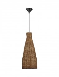 Lampa wisząca rattanowa boho rustykalna industrialna nad stół do salonu sypialni ściemnialna Luces Exclusivas