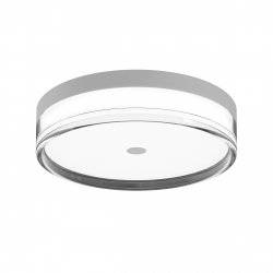 Nowoczesny Plafon Sufitowy okrągły LED Biały Molino Italux PLF-64536-M-WH