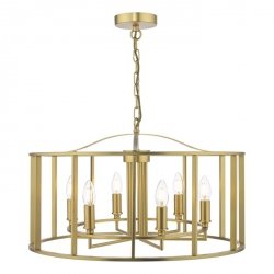 Żyrandol Świecznikowy Glamour Brąz MYKA MYK0663 DAR LIGHTING