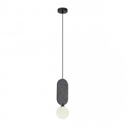 Nowoczesna szara lampa wisząca kula Lorenzo Italux PND-59815-1-GR