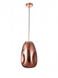 Dekoracyjna szklana lampa wisząca w kolorze miedzianym CARMEN LE41952 Luces Exclusivas