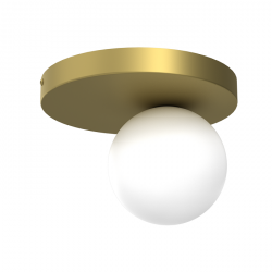 Plafon Sufitowy Okrągły Złoty Z Kulą EKO-LIGHT BIBIONE GOLD MLP8394