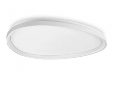 Lampa sufitowa LED okrągła biała minimalistyczna klasyczna Gemini pl d081 on-off 2700k 341491 IDEAL LUX 