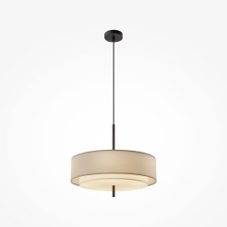 Lampa wisząca klasyczna minimalistyczna owalna metal beżowa do salonu sypialni BERGAMO MAYTONI MOD613PL-05GR1