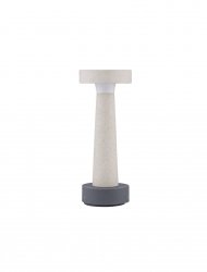 Lampa zewnętrzna do ogrodu stojąca LED biała wykonana z cementu minimalistyczna nowoczesna IP65 Luces Exclusivas