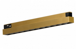 Złota oprawa liniowa LED do systemu szynowego magnetycznego Azzardo SIGMA KIRA TRACK MAGNETIC 10W CCT BLUETOOTH GOLD AZ7051