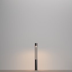 Nowoczesny słupek ogrodowy LED zewnętrzna lampa grafitowa tuba Mill MAYTONI O427FL-L12GF3K