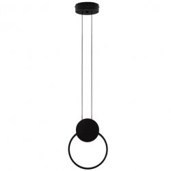Nowoczesna Czarna Lampa Wisząca LED BARRE LE43549 LUCES EXCLUSIVAS